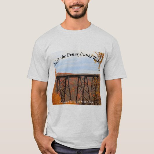 訪問PAウィルズ絵のような土産キンズア橋 Tシャツ (正面)