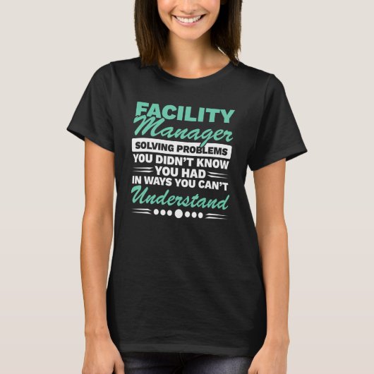 設備管理者の雇用維持従業員資格 Tシャツ (正面)