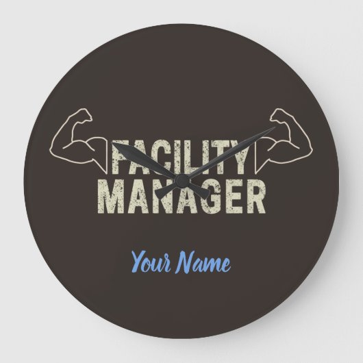 設備管理者又は清掃員及び管理員の贈与 ラージ壁時計 (正面)