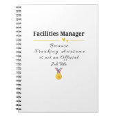 設備管理者 ノートブック (正面)