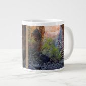 設定ゴール 感動的 ジャンボコーヒーマグカップ (正面右)