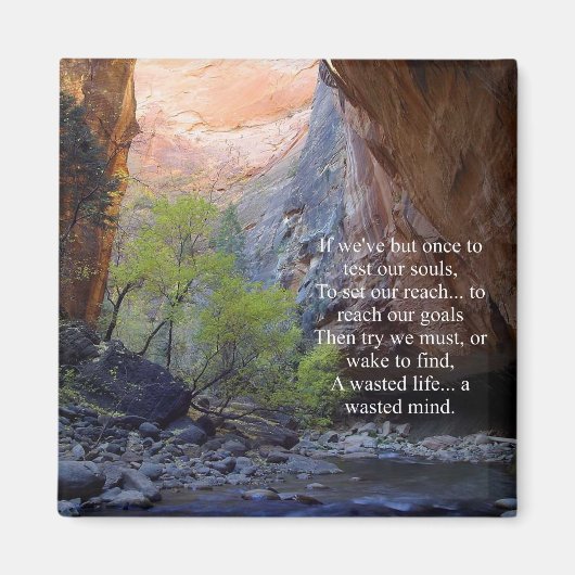 設定ゴール 感動的 マグネット (正面)