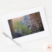 設定ゴール 感動的 長方形シール (封筒)