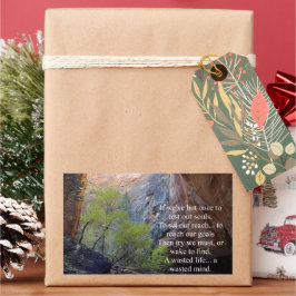 設定ゴール 感動的 長方形シール