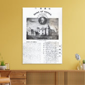 設立の発表 キャンバスプリント (インサイチュ (リビング))