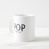 設立年 コーヒーマグカップ (正面左)