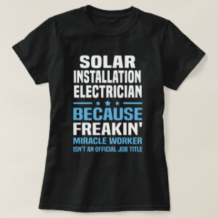 設置太陽の電気技師 Tシャツ