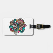 設計されたミュージカル ラゲッジタグ (正面横)