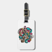 設計されたミュージカル ラゲッジタグ (正面縦)