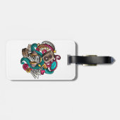 設計されたミュージカル ラゲッジタグ (裏面横)