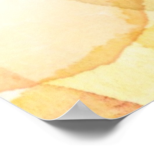 設計された抽象芸術の背景(水色) ポスター (角)