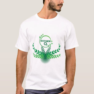 設計された「OXYGEN」ロゴ Tシャツ