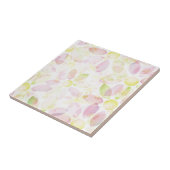 設計されていた水彩画の花の背景、質 タイル (側面)