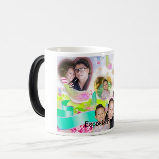 設計されている変形させるマグはユニーク個人化しますマグをです モーフィングマグカップ (正面左)