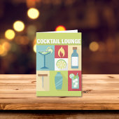 設計されている専門のバーテンダーの画像的 カード