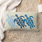 設計されるHonuのウミガメのハワイのリバーシブル ランバークッション (ブランケット)