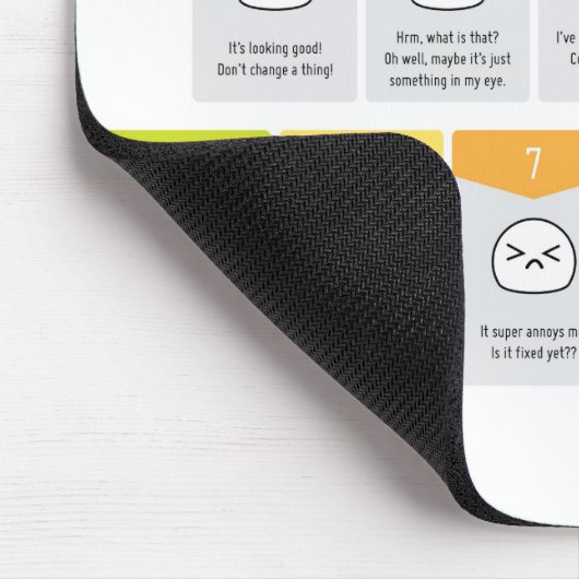 設計フィードバックのマウスパッドのための迷惑のスケール マウスパッド (コーナー)