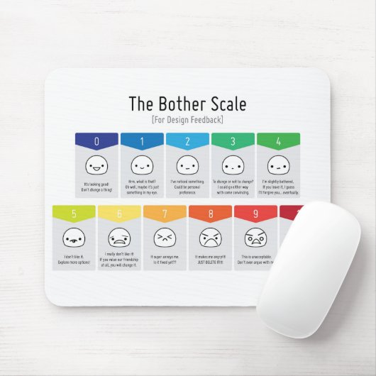 設計フィードバックのマウスパッドのための迷惑のスケール マウスパッド (マウス)