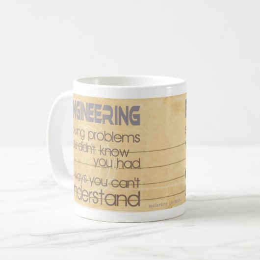 設計問題を解決します コーヒーマグカップ (正面左)