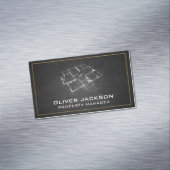 設計図の平面図 マグネット名刺 (インサイチュ)