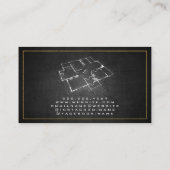 設計図の平面図 名刺 (裏面)