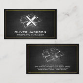 設計図の平面図 | 建築ツール 名刺 (正面/裏面)