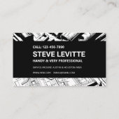 設計図はっきりした建築 名刺 (裏面)