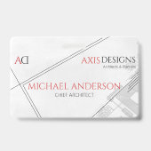 設計図を使用した設計担当従業員名バッジ バッジ (裏面)