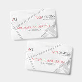 設計図を使用した設計担当従業員名バッジ バッジ (正面＆裏面)