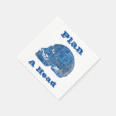 設計図を練ユーモアのあるる スタンダードカクテルナプキン (角)