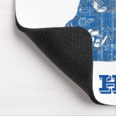 設計図を練ユーモアのあるる マウスパッド (コーナー)