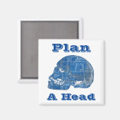 設計図を練ユーモアのあるる マグネット (正面/裏面)