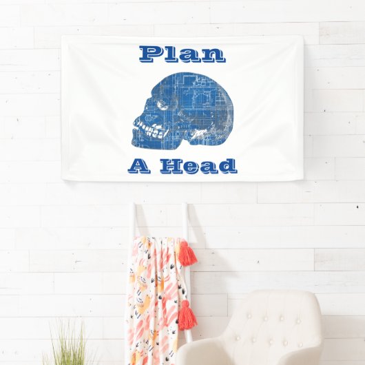 設計図を練ユーモアのあるる 横断幕 (インサイチュ)