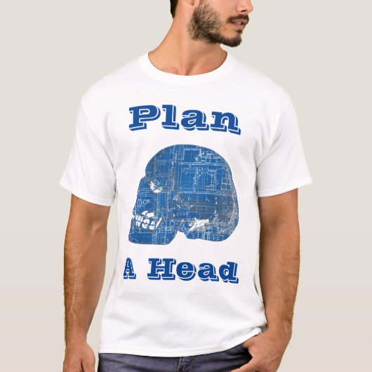 設計図を練ユーモアのあるる Tシャツ (正面)