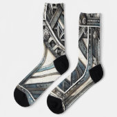 設計図デザイン – 建築家の装飾 ソックス (左)