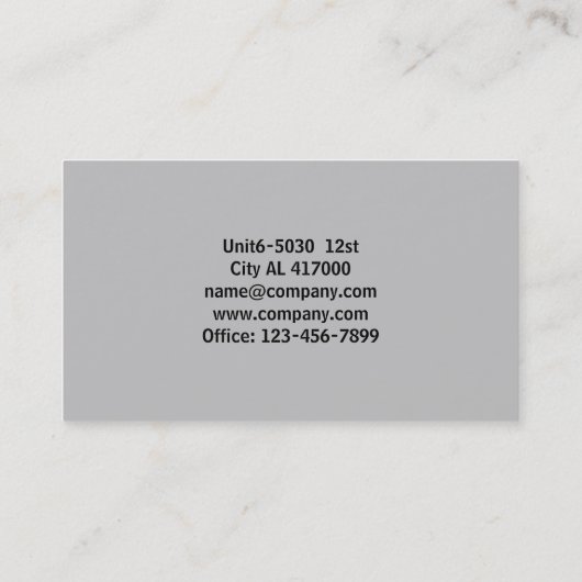 設計図モダン建築建築家の請負業者 名刺 (裏面)