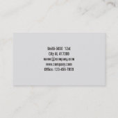 設計図請負業者建築建築家 名刺 (裏面)