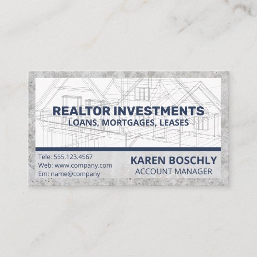 設計図 | プロパティ建物 名刺 (正面)