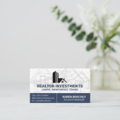 設計図 | ホームプロパティロゴ 名刺 (スタンド正面)