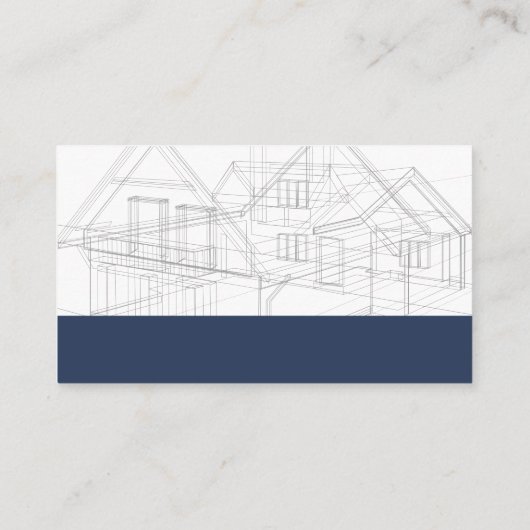 設計図 |建築ビルダー 名刺 (裏面)