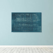 設計図Iのトレーニング キャンバスプリント (インサイチュ (ウッドフロア))