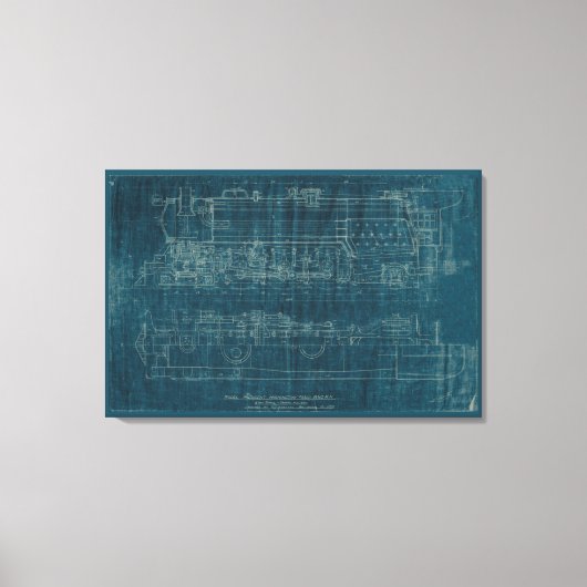 設計図Iのトレーニング キャンバスプリント (正面)