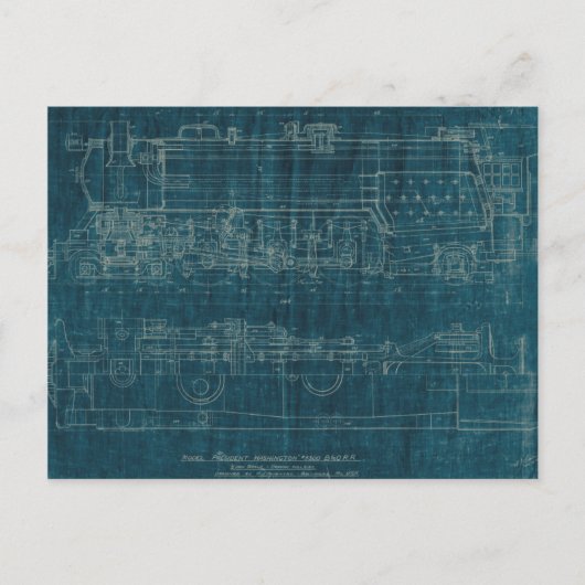 設計図Iのトレーニング ポストカード (正面)