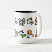 設計実在されたエステートコーヒーカップ ツートーンマグカップ (正面右)