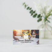 設計者とエンジニア | ホーム修復ツール 名刺 (スタンド正面)