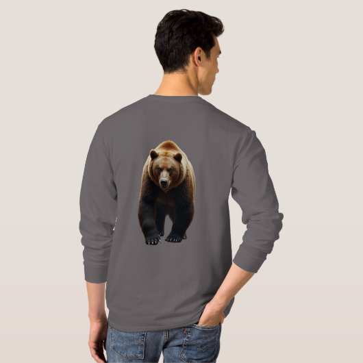 設計長袖Tシャツ Tシャツ (裏面フル)