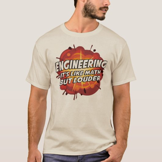 設計-数学のようしかし大声でです Tシャツ (正面)
