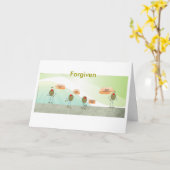 許されたオリーブ挨拶状 カード (黄色い花)