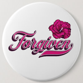 許されたハイビスカス 缶バッジ