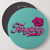 許されたハイビスカス 缶バッジ (正面&裏面)